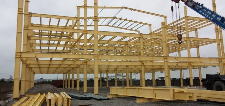 xây dựng khung nhà thép 3 tầng Tại Bình Chánh