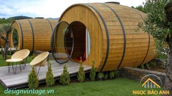 bungalow hình tròn đẹp