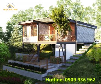 Thiết kế nhà nghỉ dưỡng lắp ghép