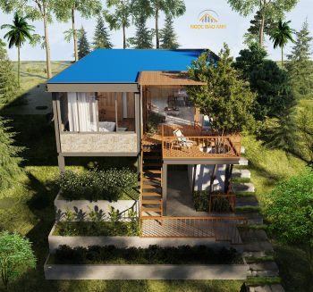 Thiết kế nhà trên đồi dốc