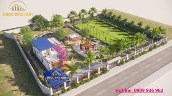 Thiết kế xây dựng nhà vườn nghỉ dưỡng tại Long An