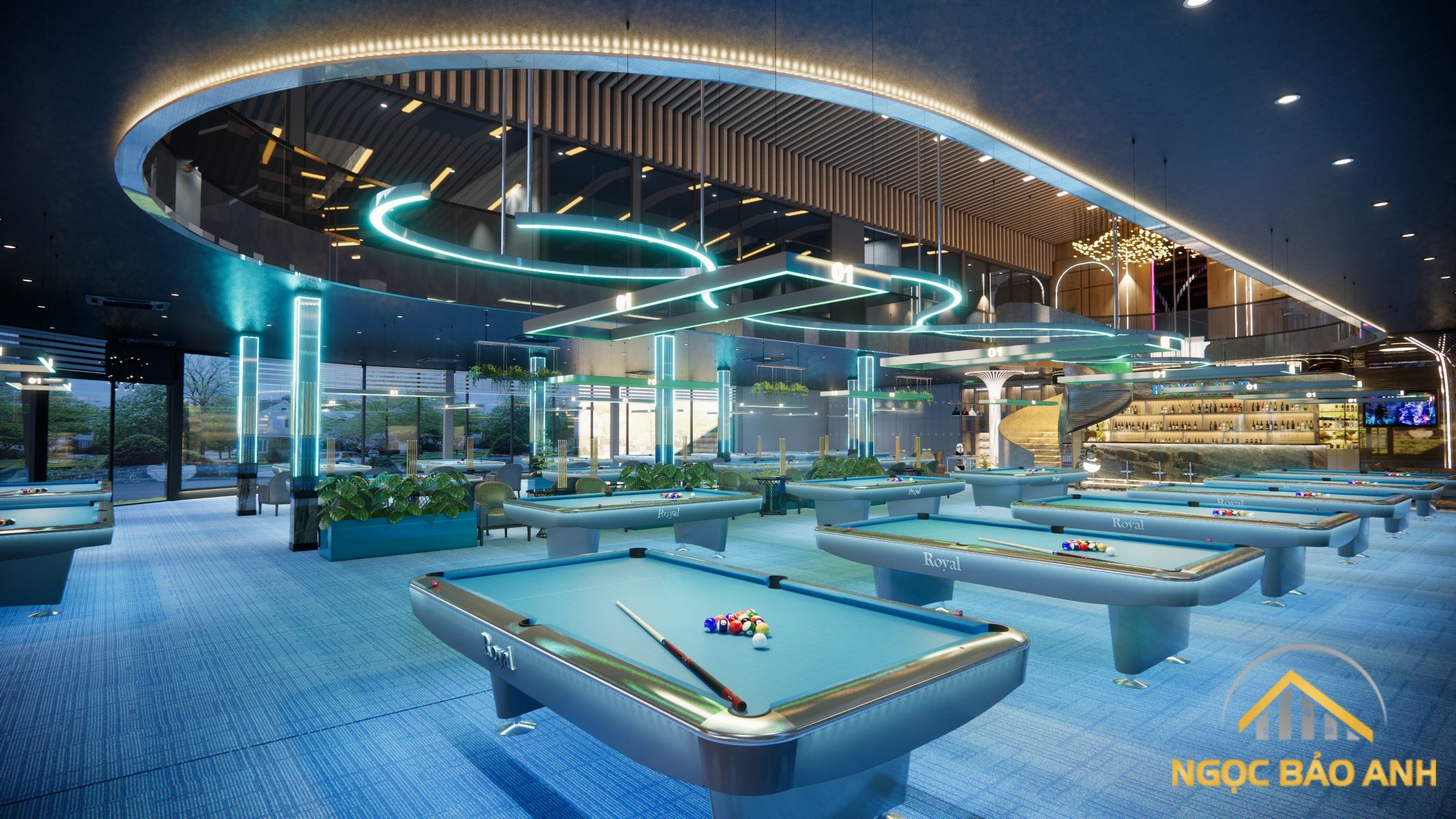 Mẫu thiết kế billiard club
