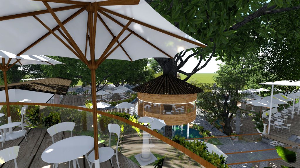 Thiết kế quán cafe sân vườn Tân Phú