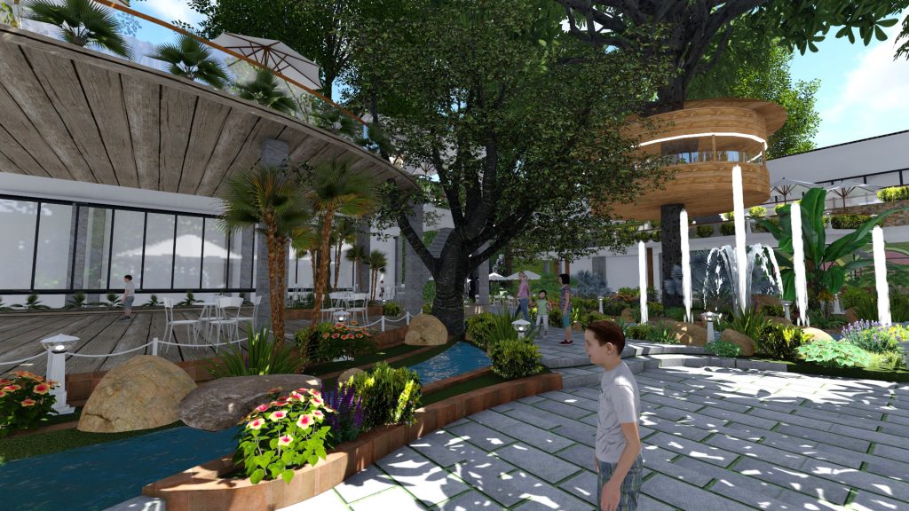Thiết kế quán cafe sân vườn Tại Quy Nhơn'