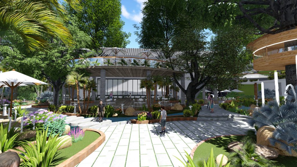 Thiết kế quán cafe sân vườn tại quận 7